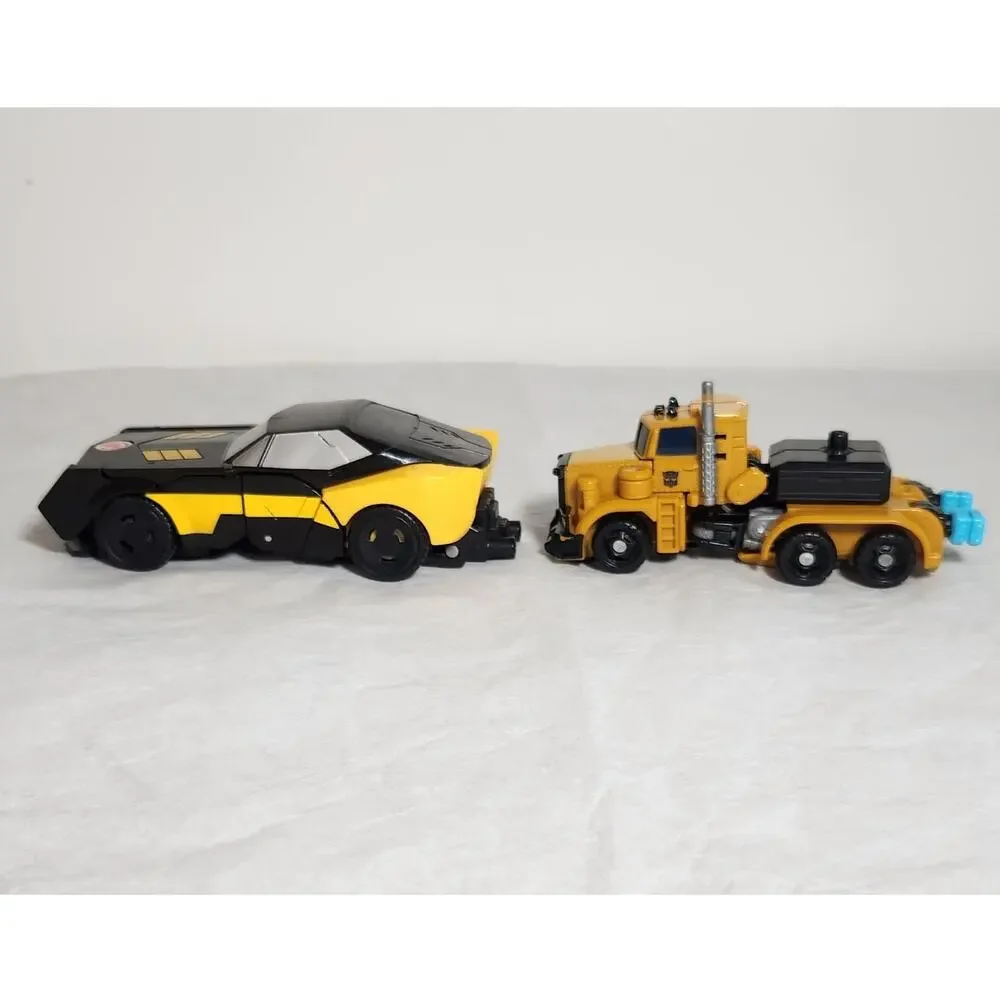 Transformers Night Ops Bumblebee And Power Core Huffer Action Figures Pre-owned